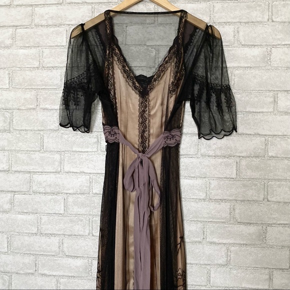 Dusty Daze Flapper Embroidered Sheer Dress - Picture 5 of 14
